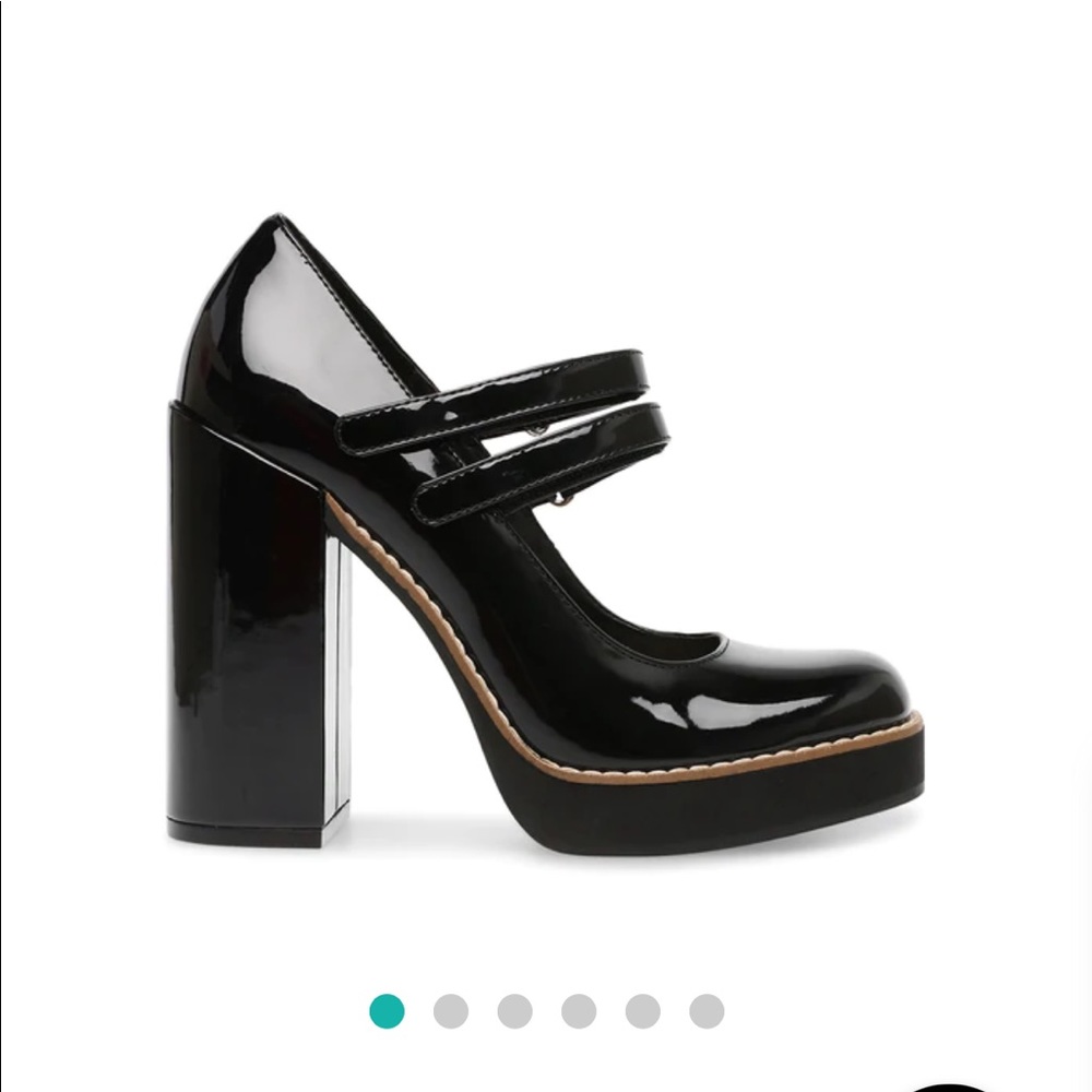 Twice Black Patent Platform Heels